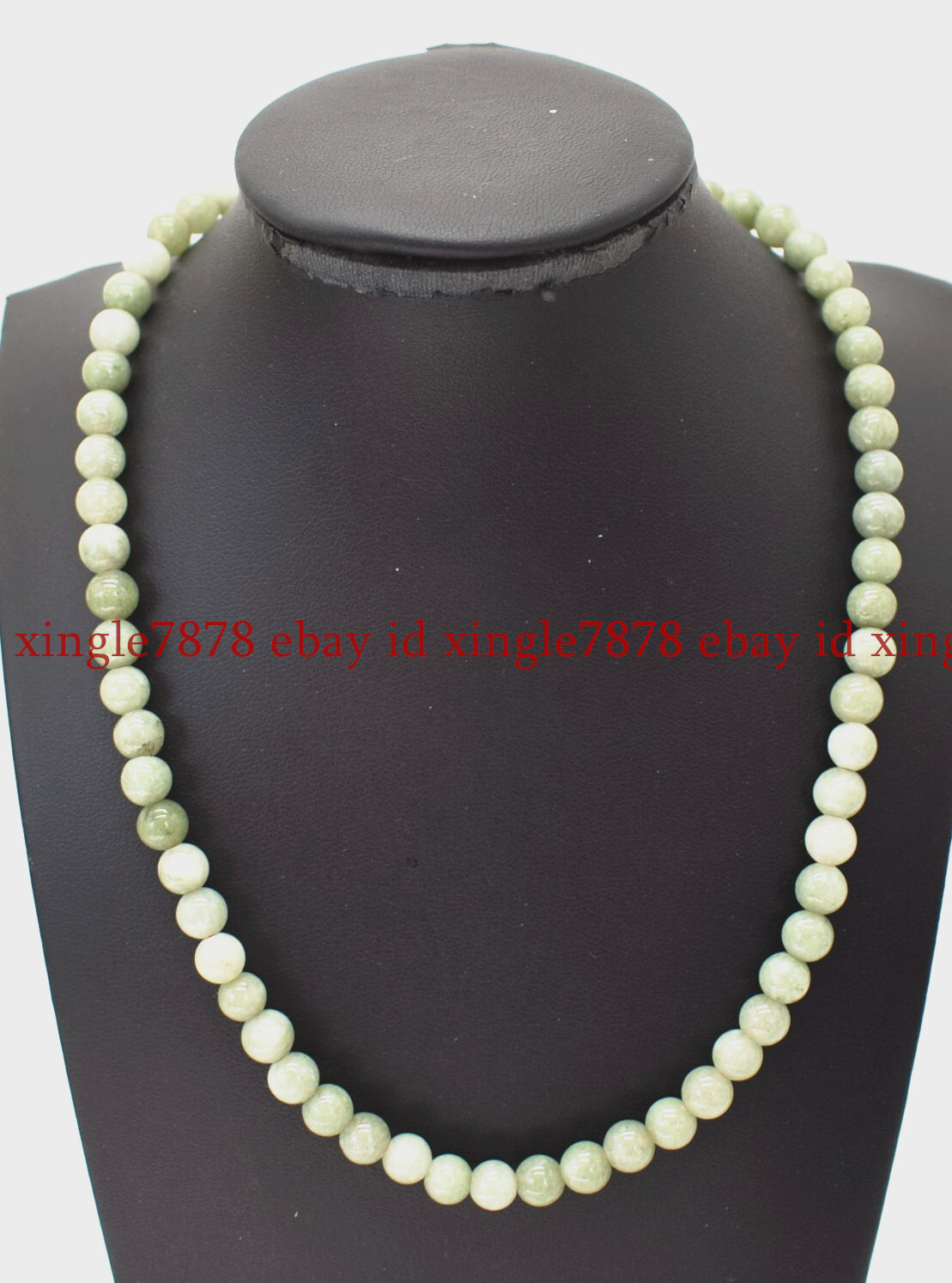 6/8/10/12/14mm Natural A Green Jadeite Jasper Round Gemstone Beads Necklace 20″