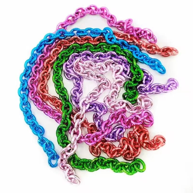 Hip Hop Large Thick Acrylic Plastic Cuban Link Chain Jewelry Necklace 32in 80cm