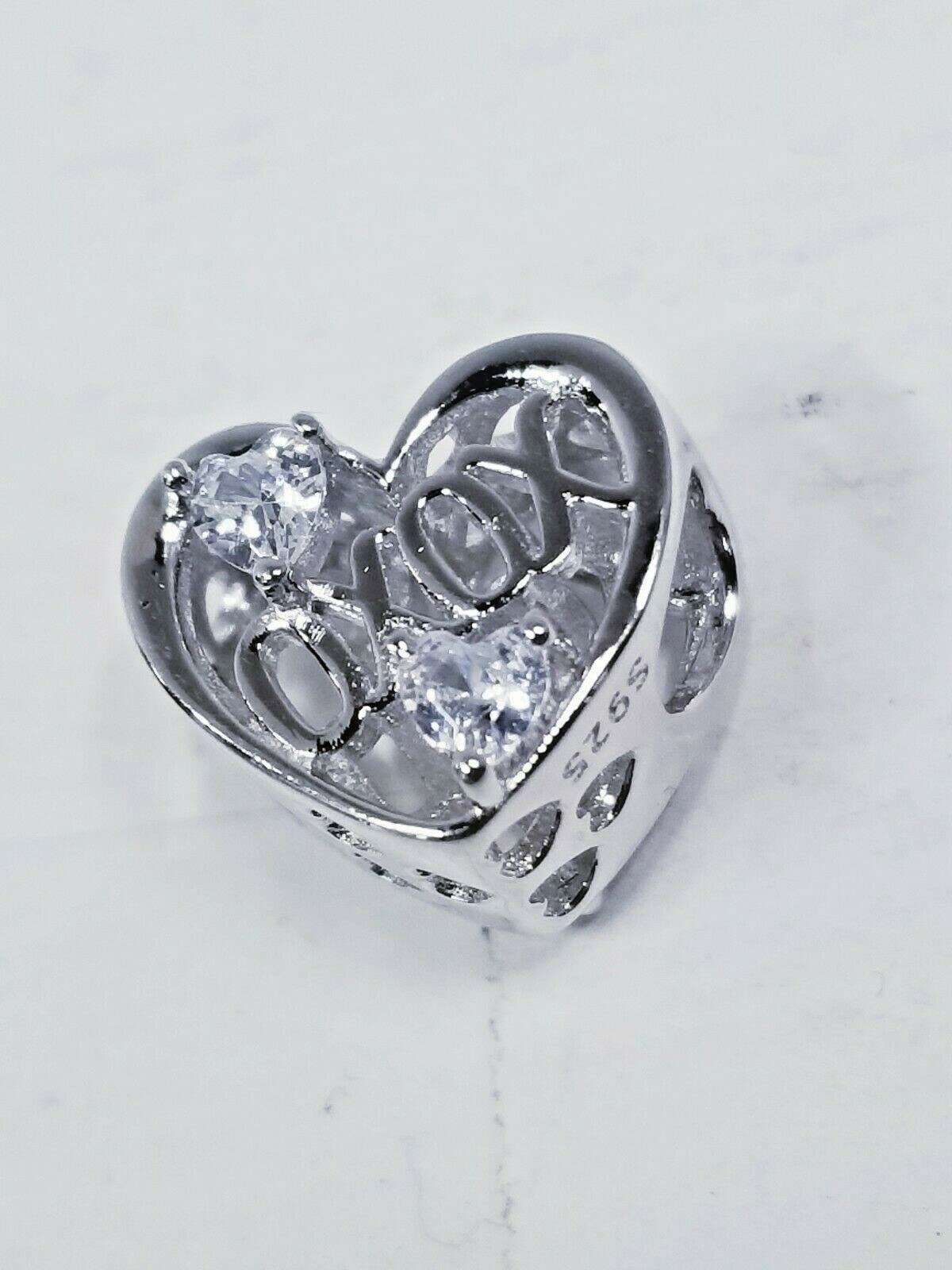 GNOCE “XOXO” Charm Bead 925 Sterling Silver