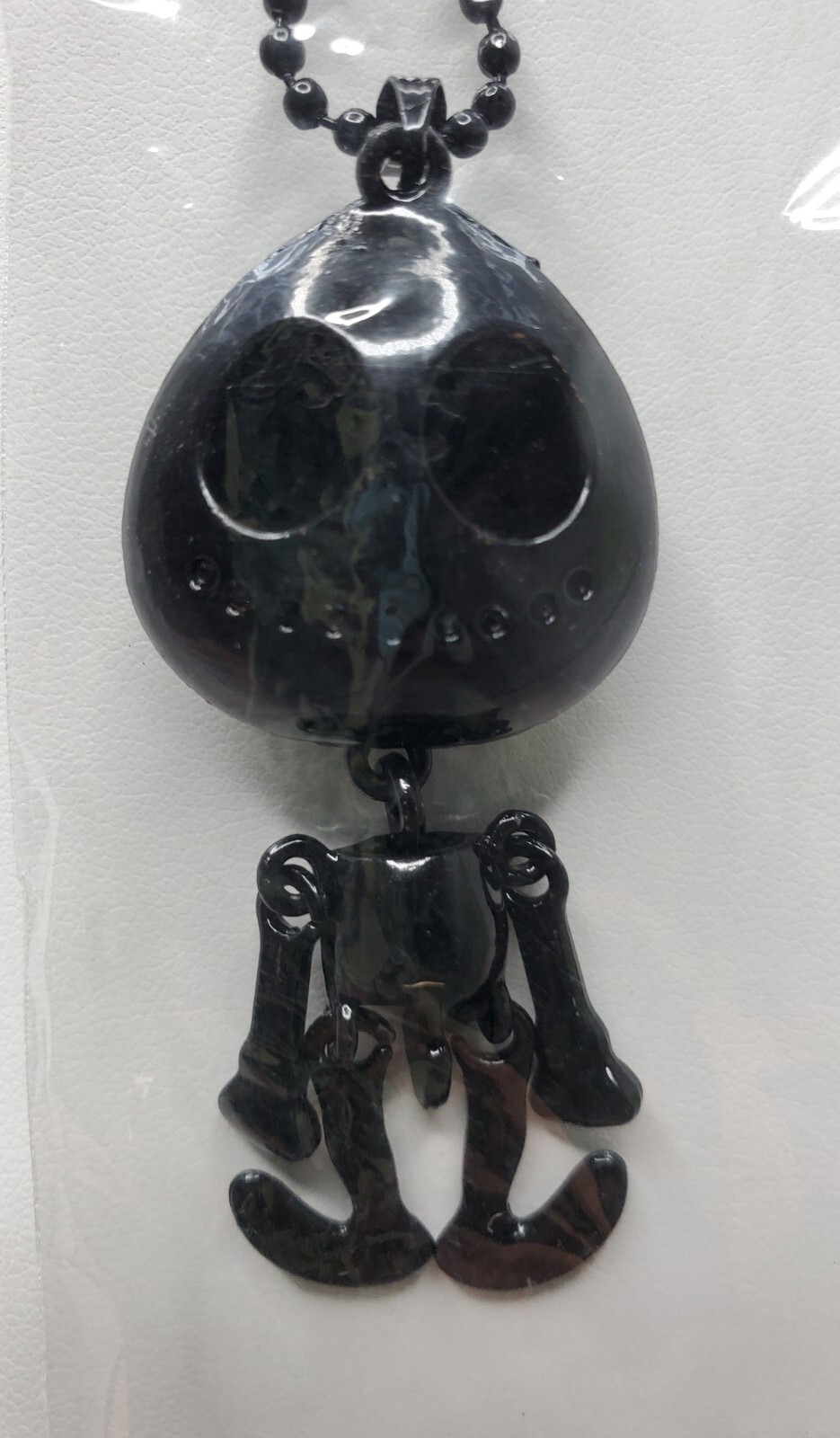 Spooky Black Skeleton NECKLACE Halloween Gothic Nightmare Xmas Teacher Jewelry