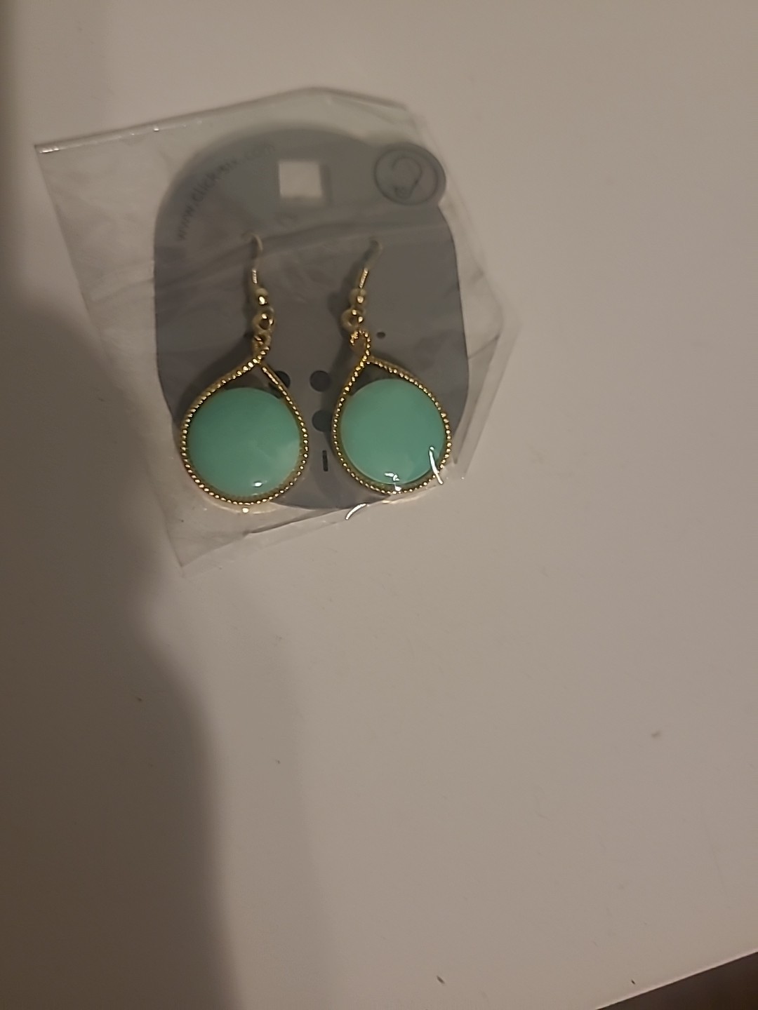 Click Six Silver Turquose Earrings
