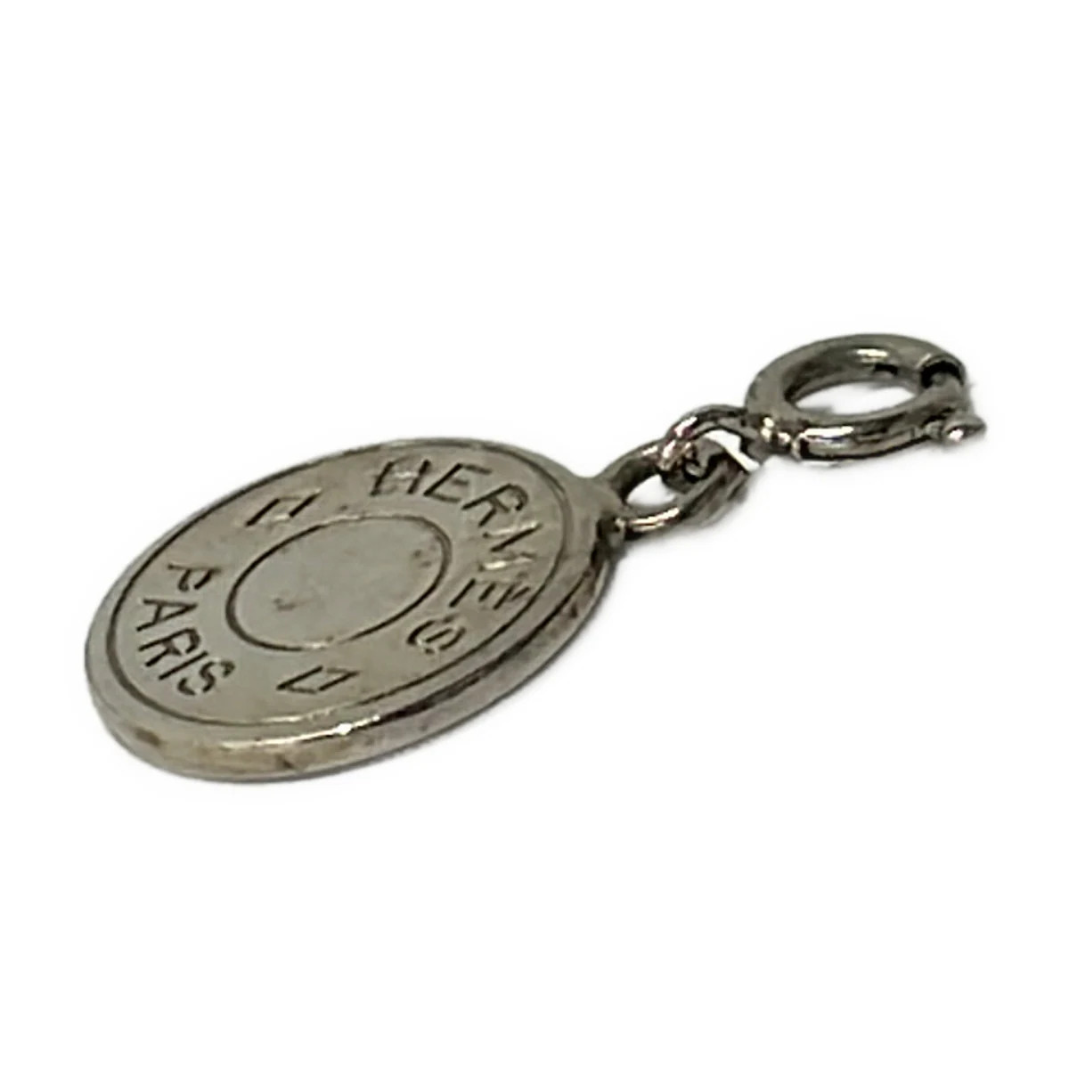 HERMES Selle Silver Hardware None Pendant Head