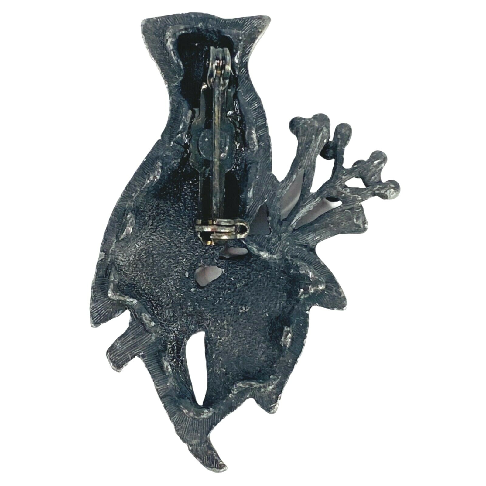 Cardinal Blue Jay Animal Nature Birds Aviary Metal Silver Tone Pin Brooch Cute