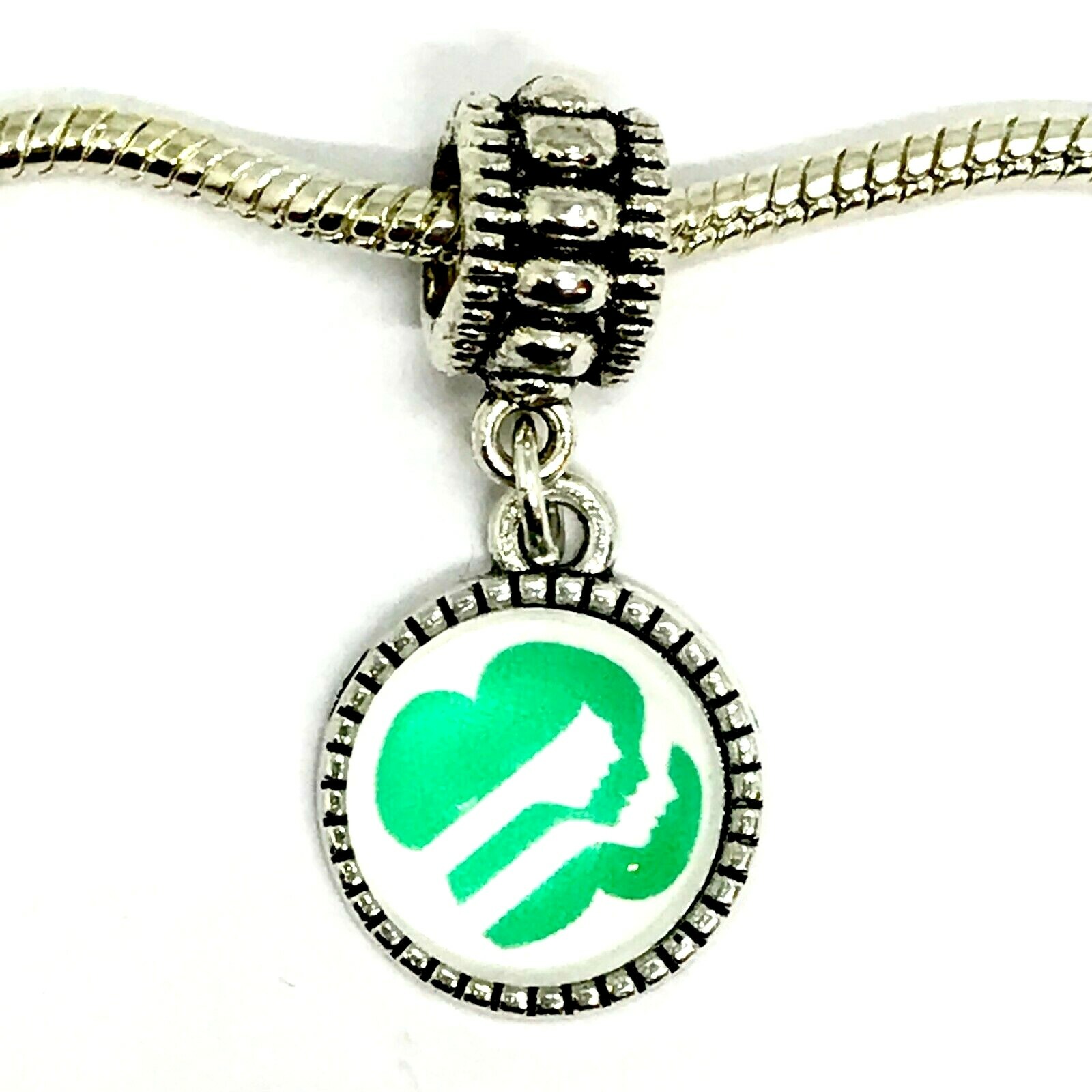 Girl Scouts Dangle Charm Bead for Snake European Bracelets Necklace, BUY 3,GET 1