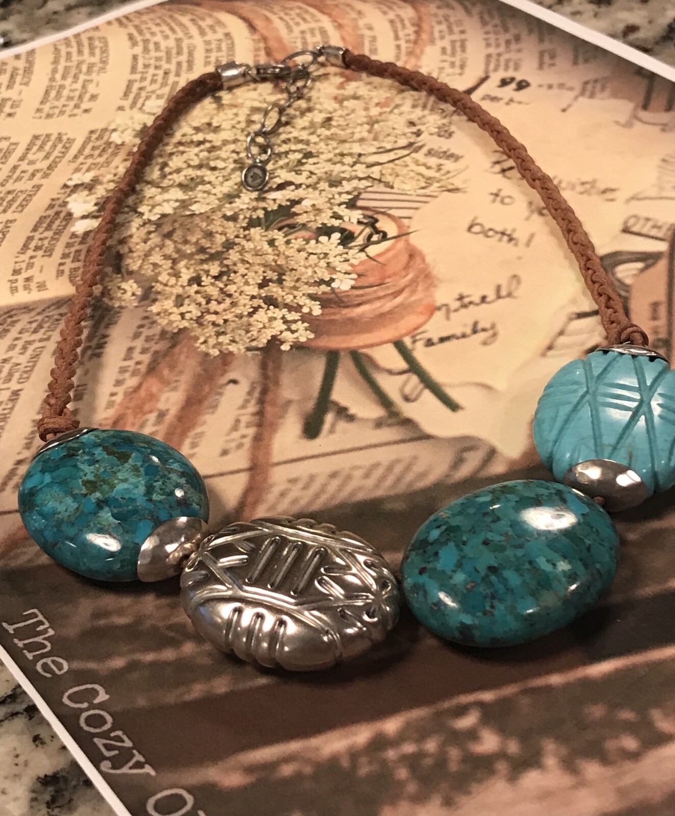 Silpada Sterling Silver Turquoise “Turks and Caicos” Necklace N2859 $229 NEW!