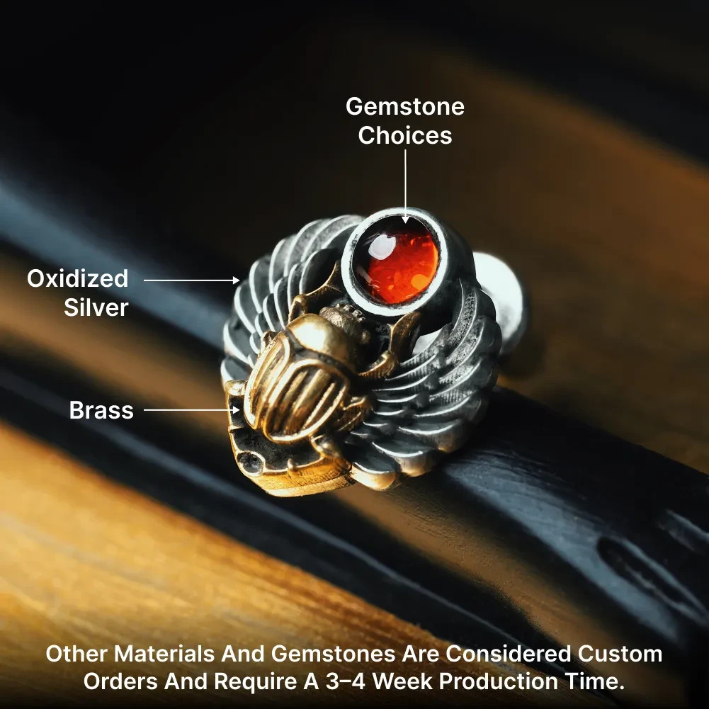 Scarab Stud Earrings. Egyptian Jewelry. Gifts for Men Women