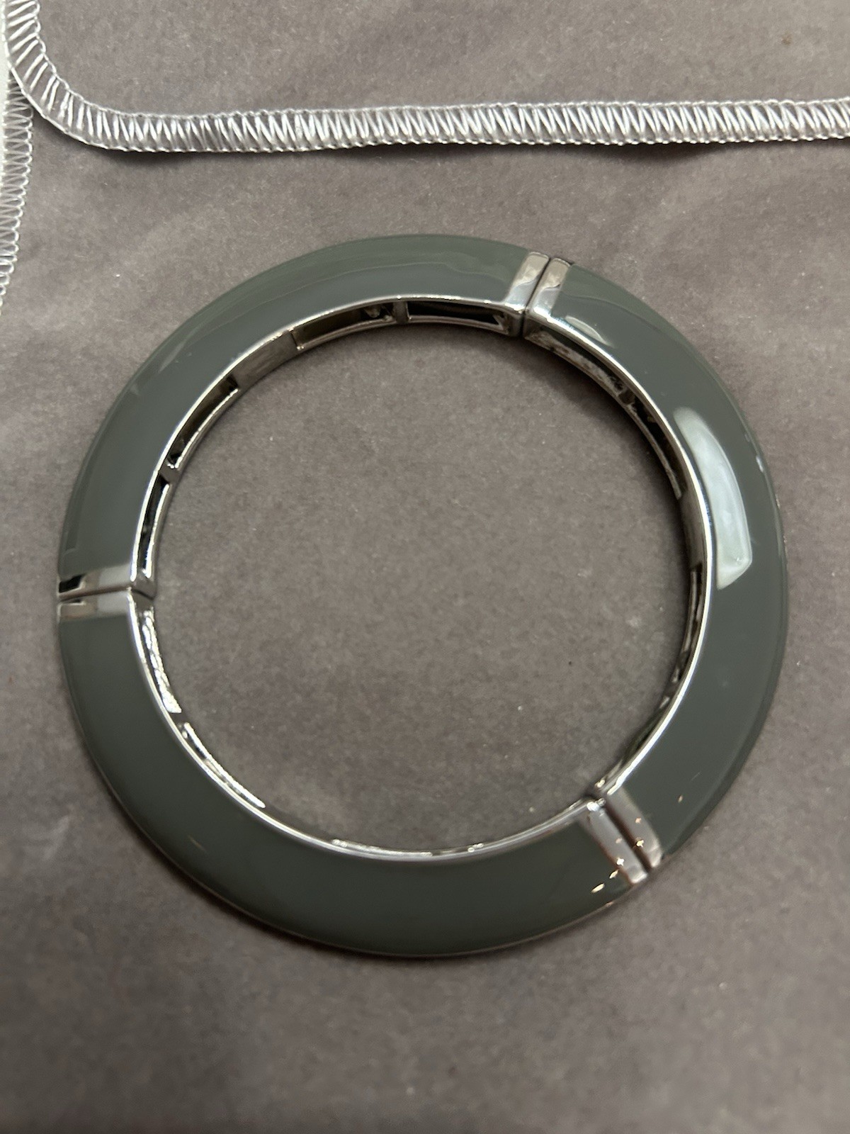 Lia Sophia Kiam Family Collection Enamel Stretch Bangle Bracelet Set