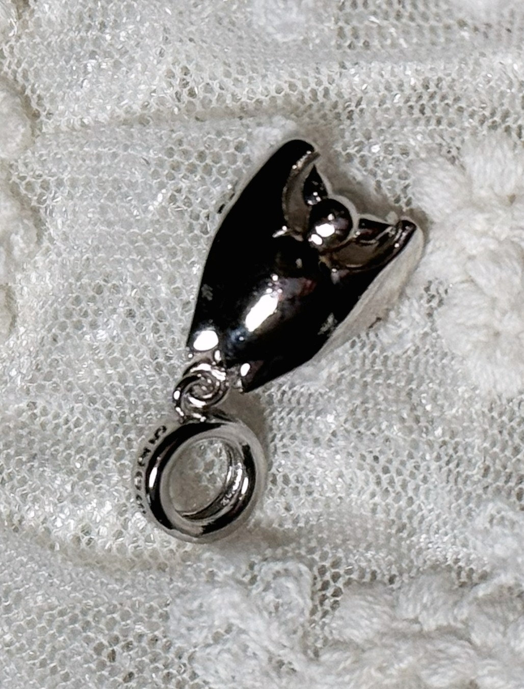 Gnoce Magical Vampire Bat Halloween Dangle Openable Charm Sterling Silver S925
