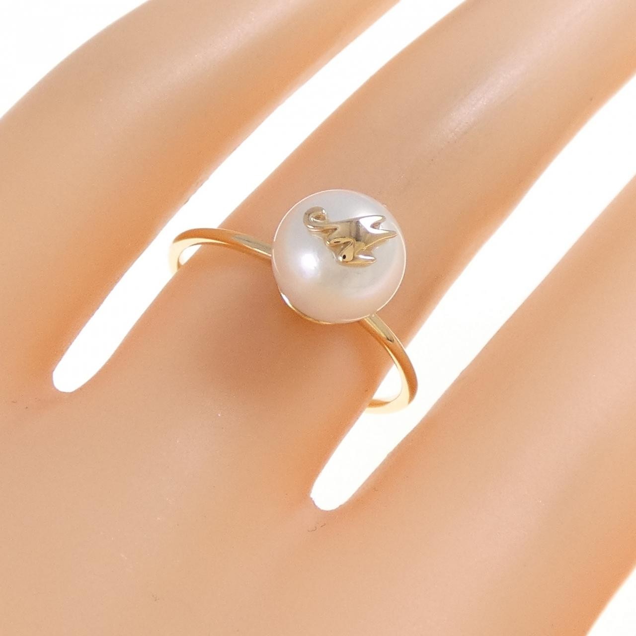 Authentic ete Akoya Pearl Ring 0.3″ #260-008-015-3870