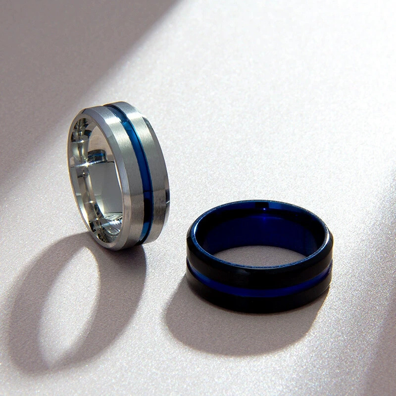 Stainless steel Concise Colour Composition Stainless steel Ring
