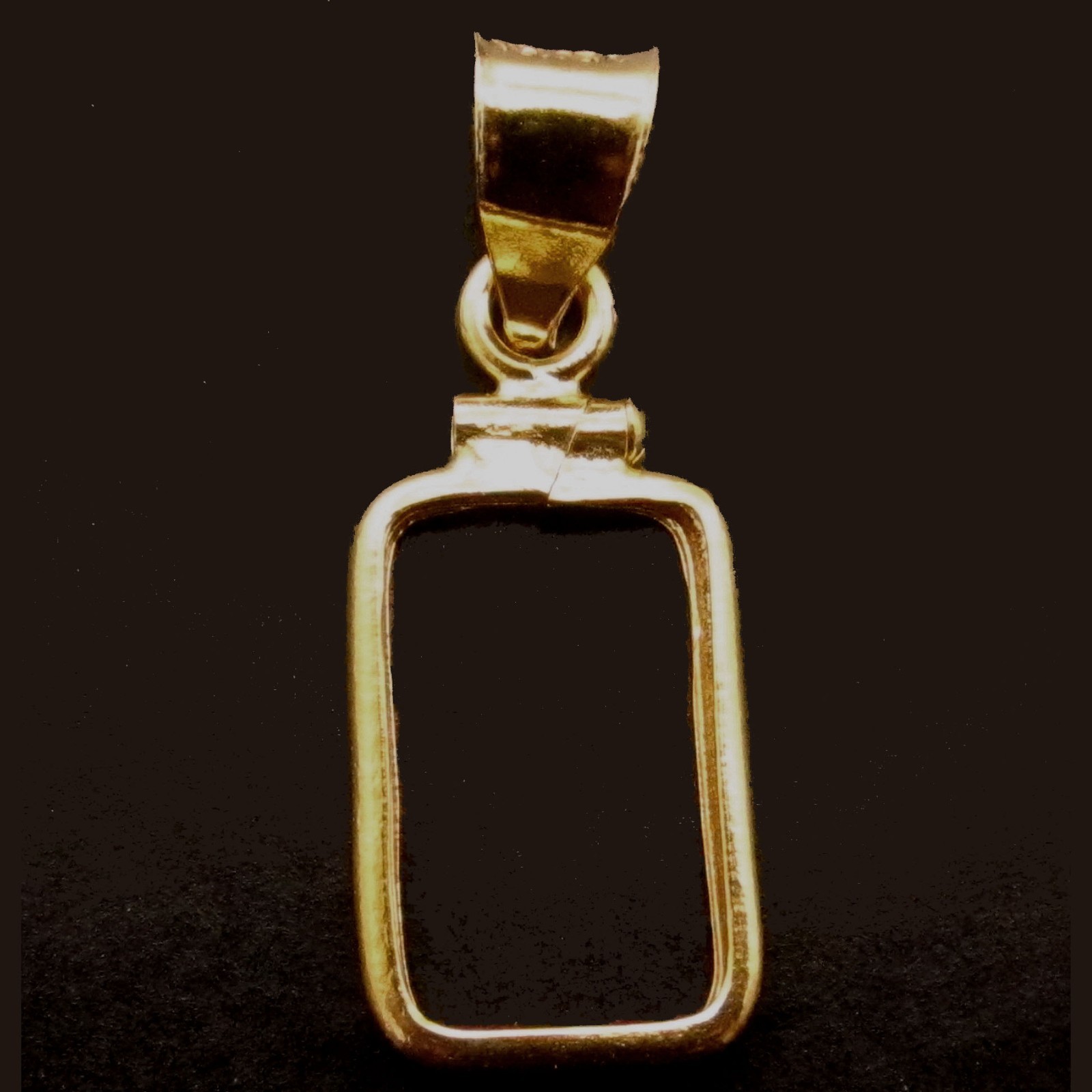 Coin Bezel 14K Gold Filled for 5 g Gold Credit Suisse Pamp Bar 23.5 x 14 x 1.3mm
