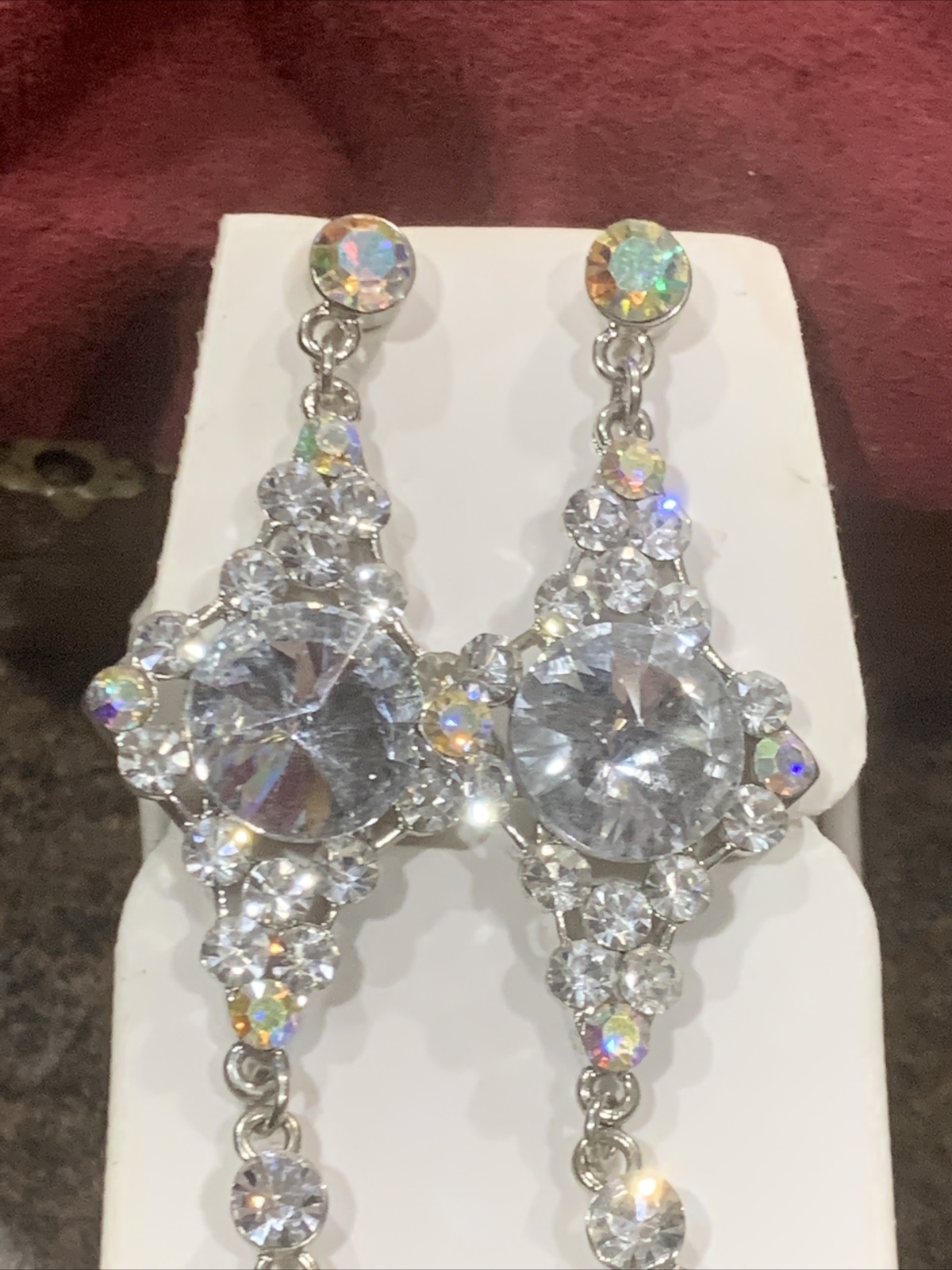 long dangle earrings blingy