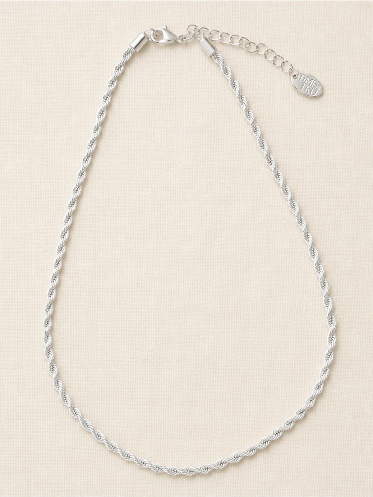 Time and Tru Silver-Tone Layered Coin Medallion Lariat Necklace