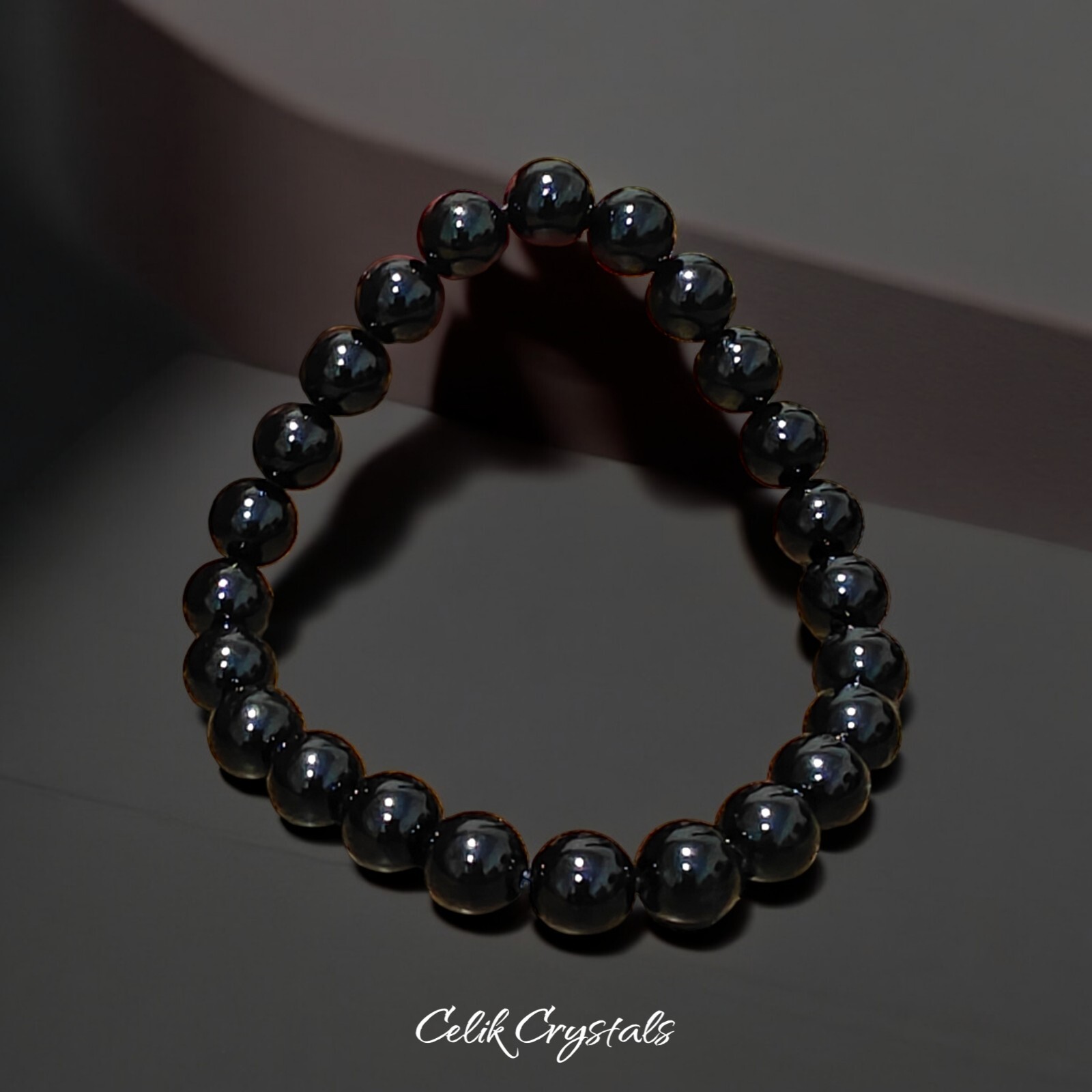 Black Tourmaline Bracelet Natural High Quality Stones 8mm