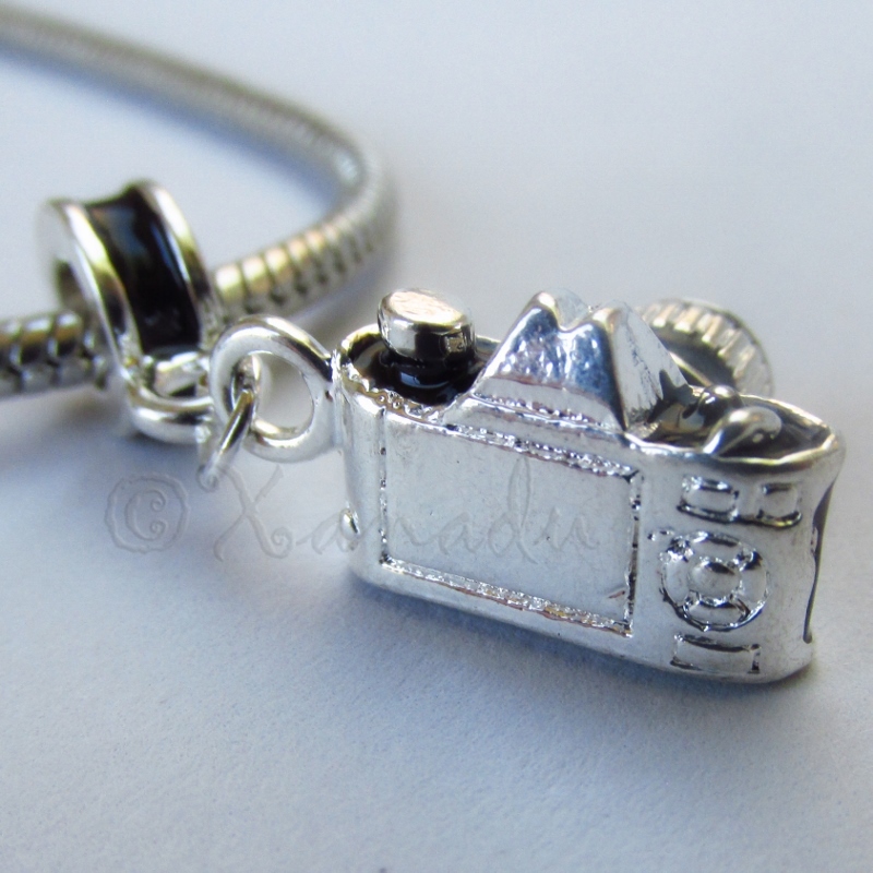 Photography Camera Large Hole Charm For Euorpean Charm Bracelets