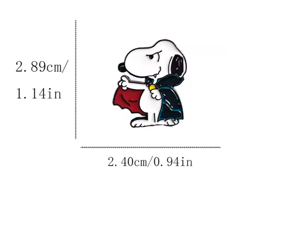 SNOOPY HALLOWEEN PIN-2 OR MORE PINS SHIPPING IS $5.99-SPEND $30 SHIPPING IS FREE