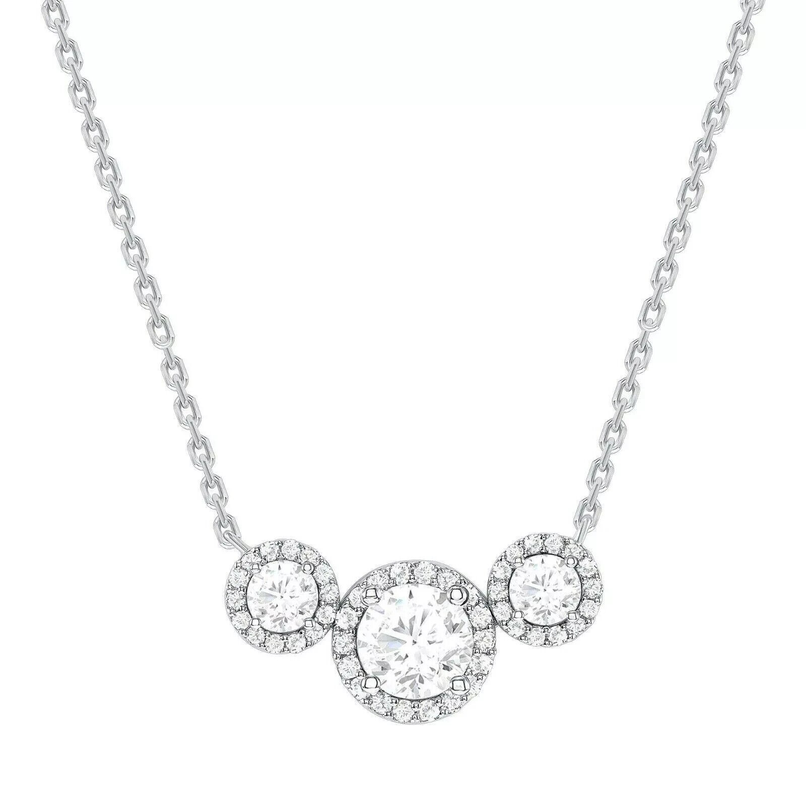 2Ct Round Cut Simulated Diamond Sparkling Charm Pendant In 14k White Gold Plated