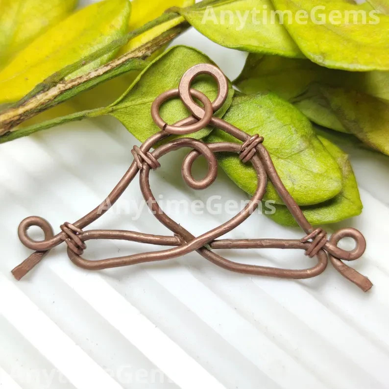 Yoga Meditation Copper Wire Wrapped Pendant: Handmade Jewelry For Woman, Men