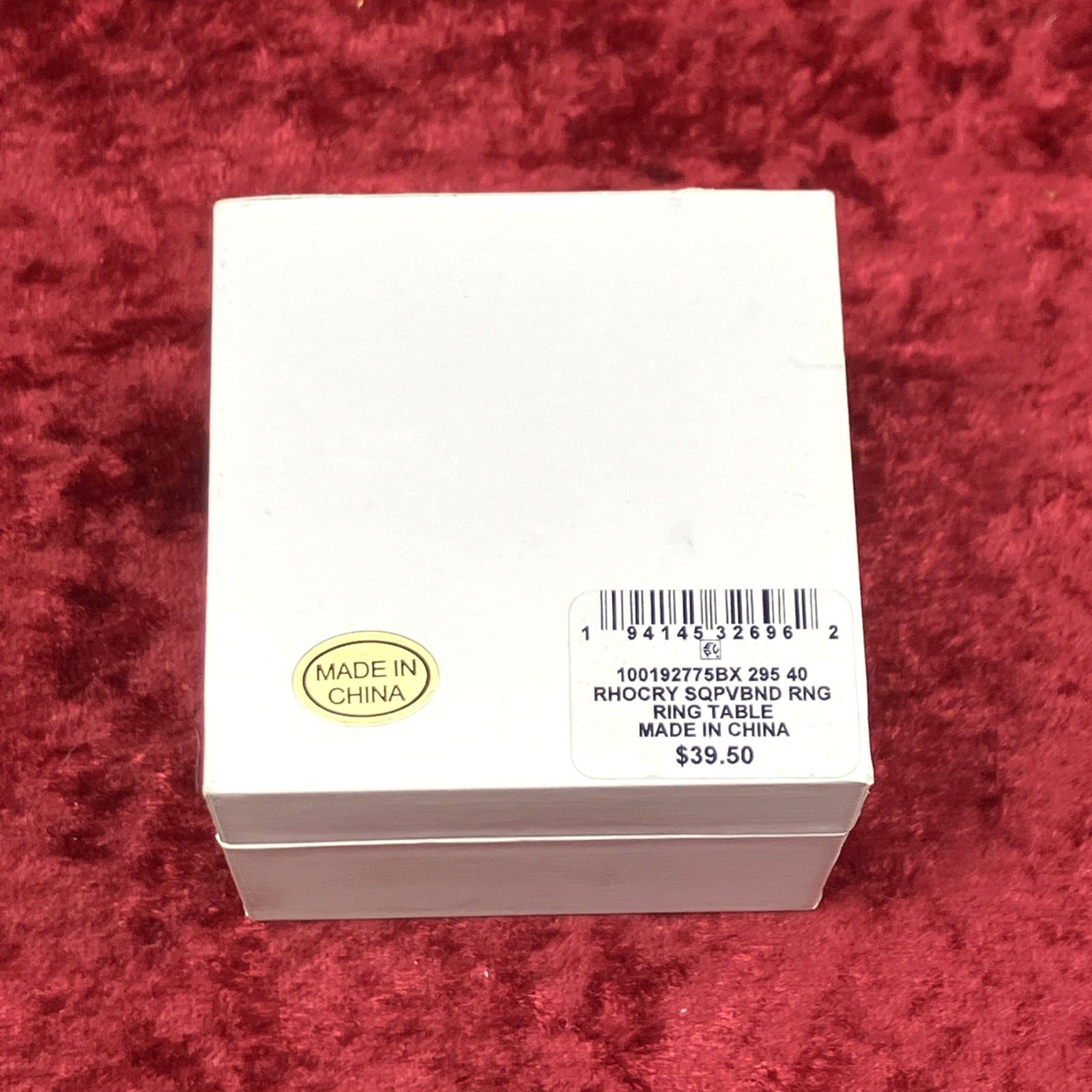 Charter Club CZ Silver Plated Split Halo Ring Sz 6 Open Box