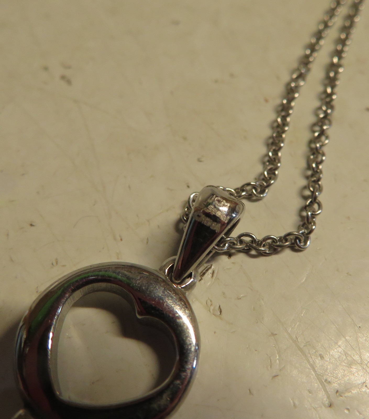 JCM Silver Tone Key To My Heart Charm Necklace Pendant Fashion Jewelry 18″ Chain