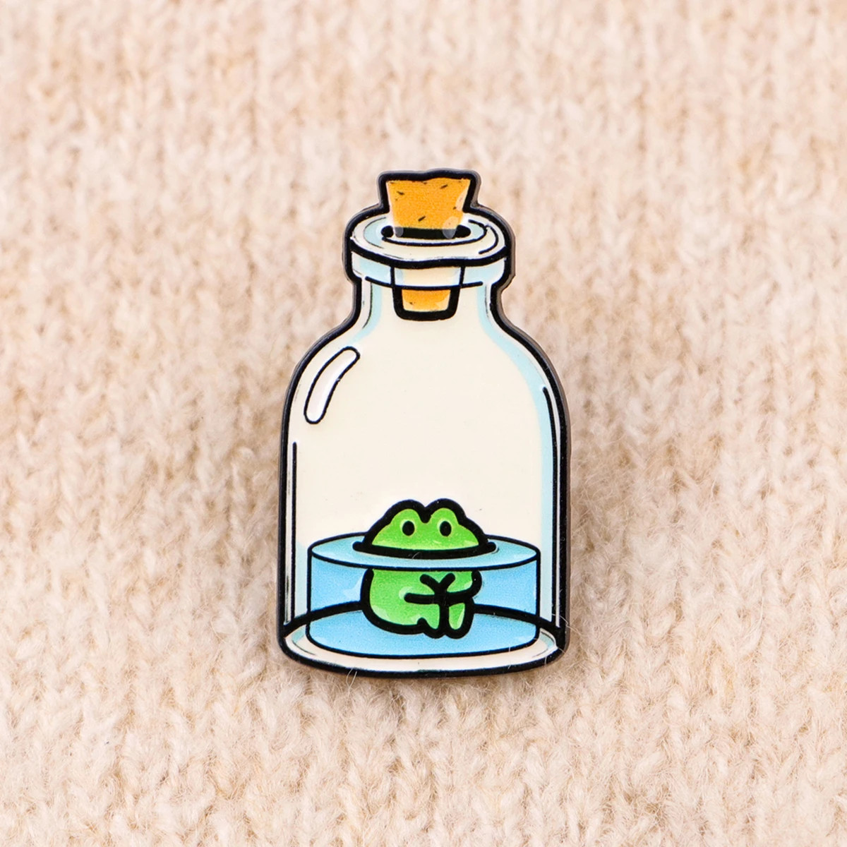 Enamel Frog Brooch Pin Jewelry Womens Gift