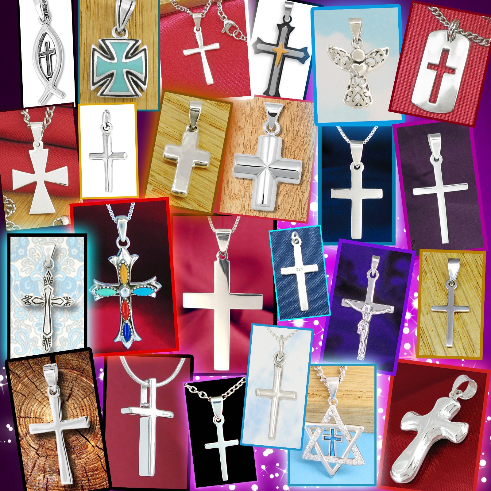 Celtic Cross Pendant – SOLID Sterling Silver – MANY Chain Choices!