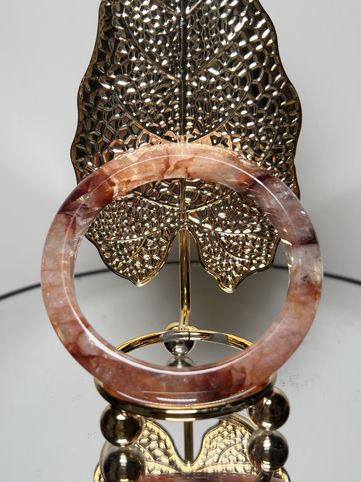 Fire Quartz Bangle Inner Diameter Size 60m -See Description & Pics For More Info