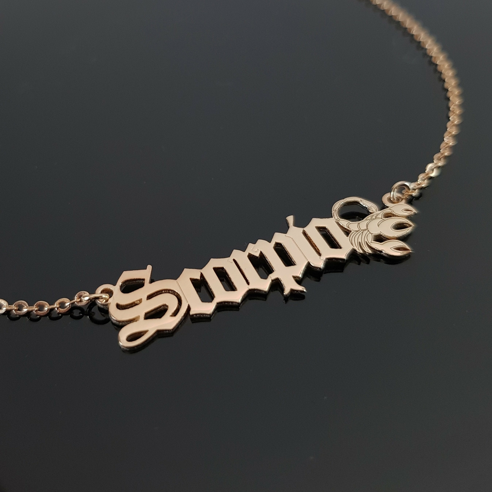 Scorpio Symbol Necklace Zodiac sign Pendant Astrology Scorpio Horoscope Charm