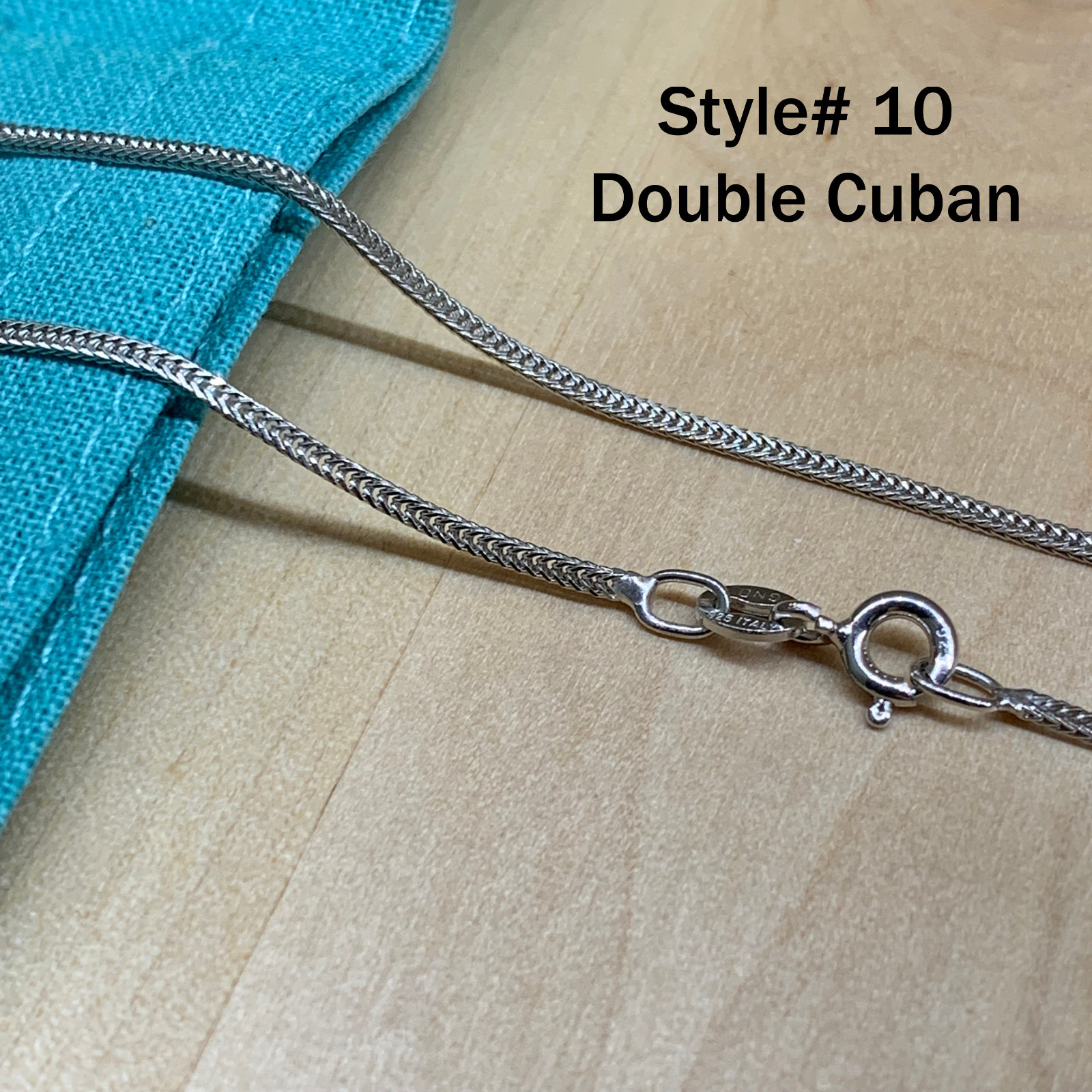Real SILVER Unique Jewelry SOLID Sterling Silver Chain Necklace Made Italy