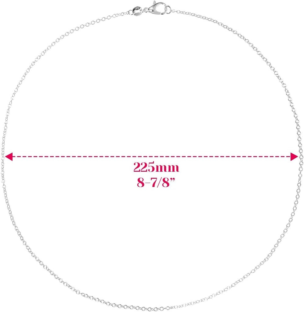 30 Pack Necklace Chains Bulk for Jewelry Making, Selizo Bulk Necklace Chains Sil