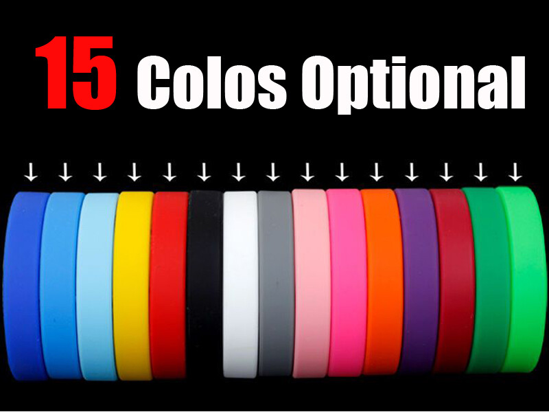 Personalize Debossed Silicone Bracelets Custom Rubber Wristbands Motivation Gift