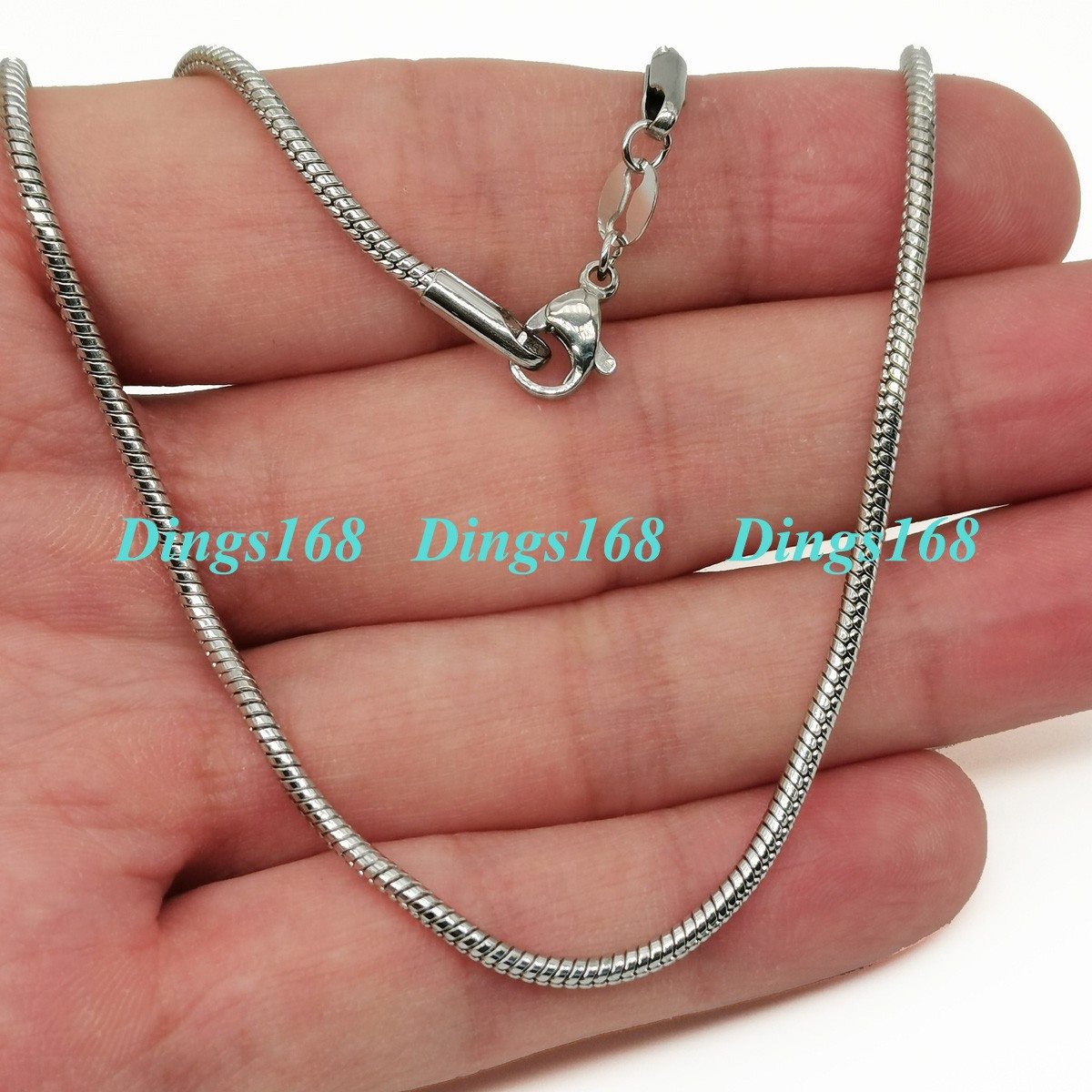 925 Sterling Silver Tarnish/ Nickel/ Lead-Free 24 inch 2 mm Snake Chain Necklace