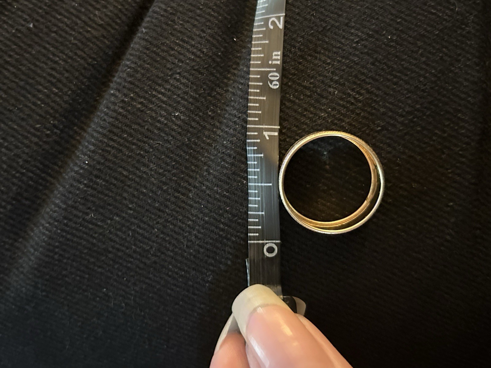 textured solid 10k gold ring