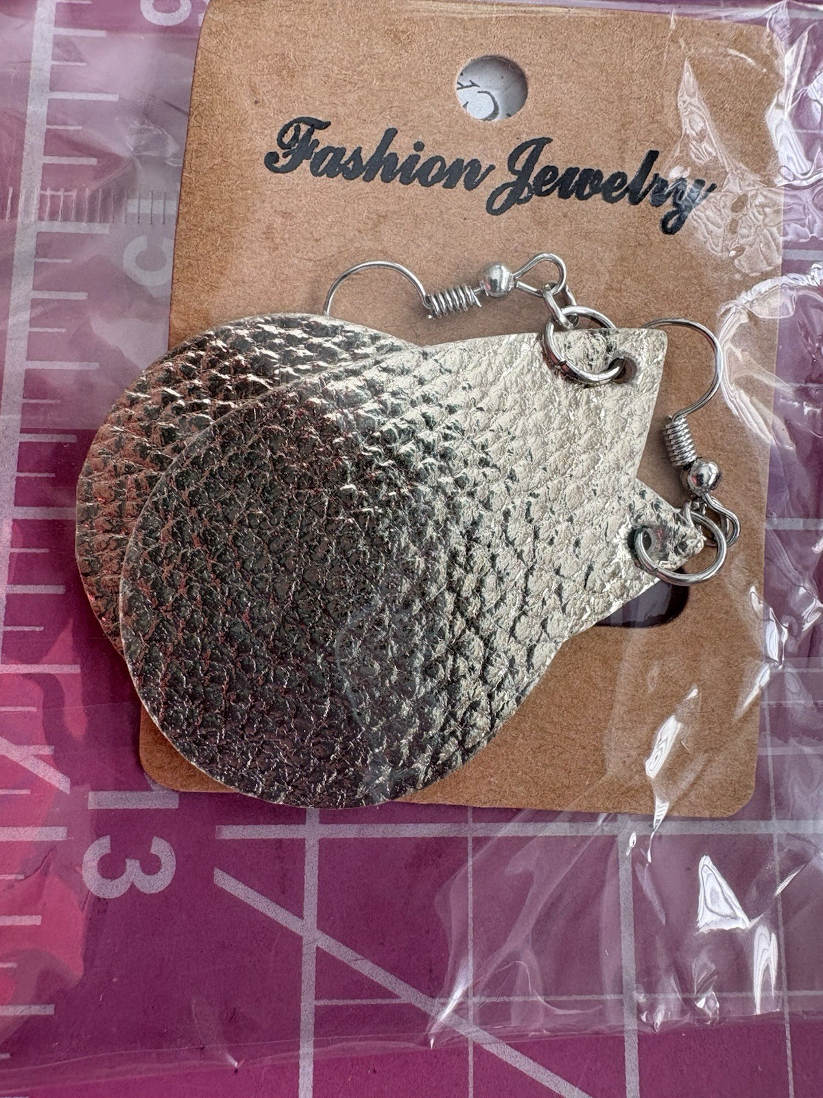 PU Leather Teardrop Earrings – Beautiful Colors – Great Gift Idea