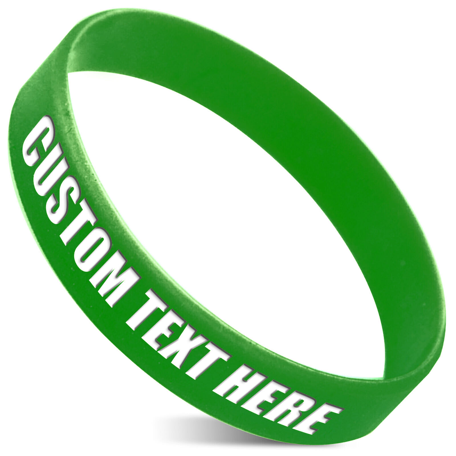 Custom Silicone Wristbands Personalize Engraved Logo/Text Rubber Bracelets