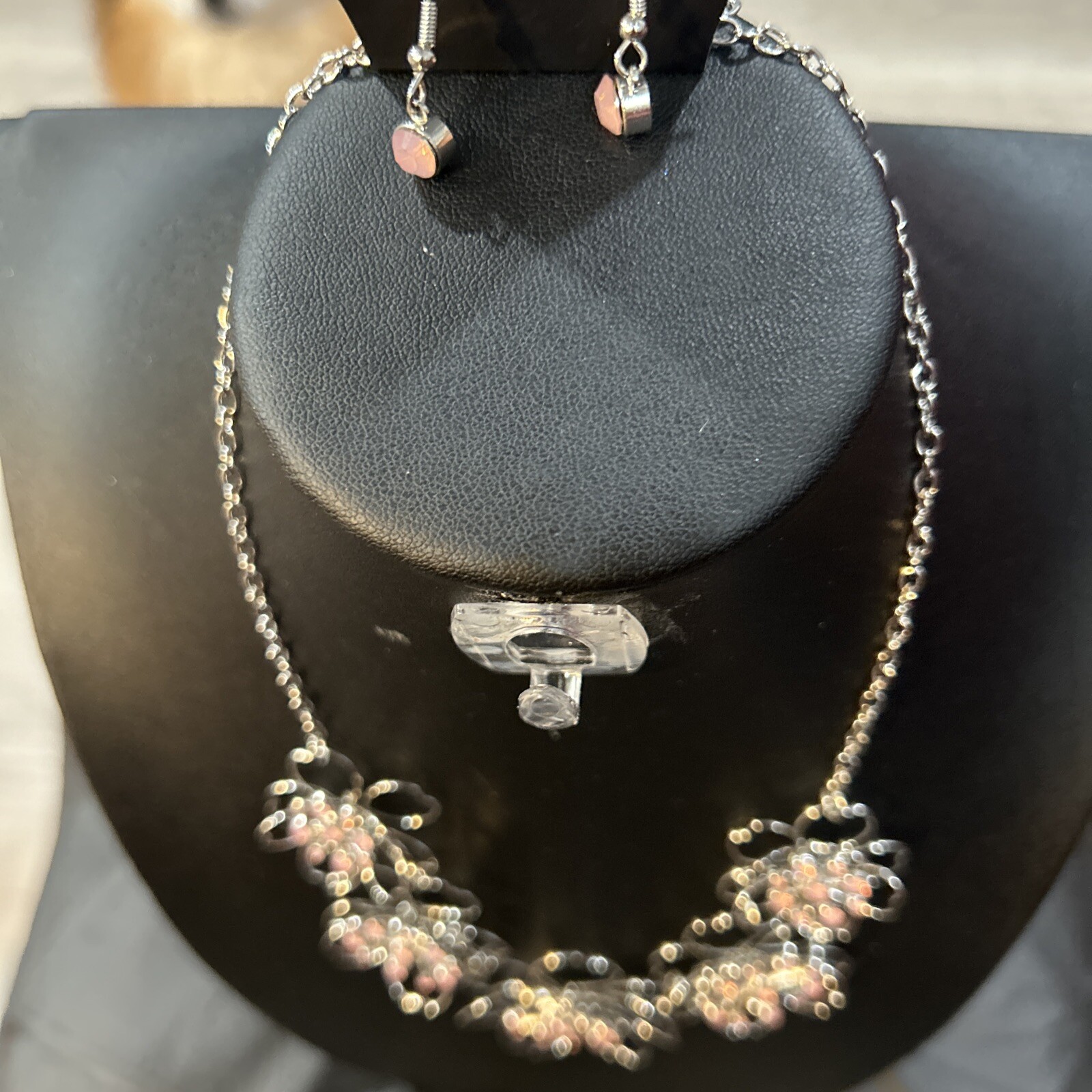 Pink And Silver Necklace