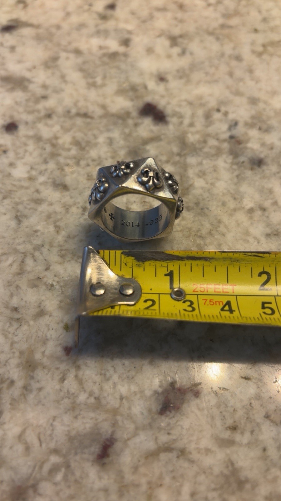 Chrome Hearts Fleur Pentagon Ring