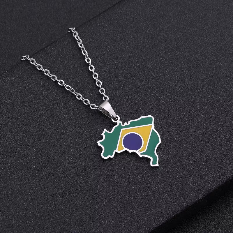 Nation Flag Pendant Chain