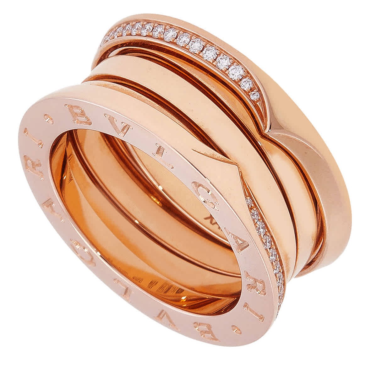 Bvlgari B.zero1 Ring in Rose Gold, Size 52