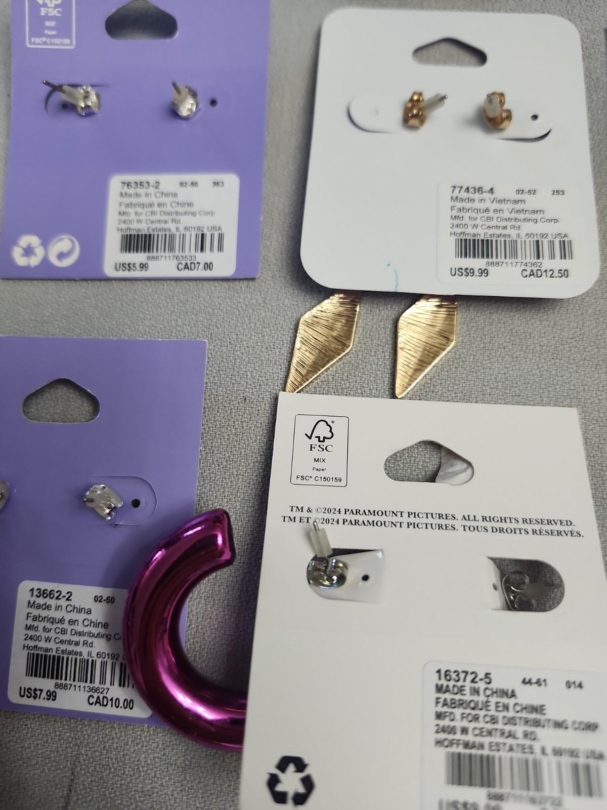 Claire’s Fashion Jewelry Pierced Earrings. Lot Of 21 Pieces