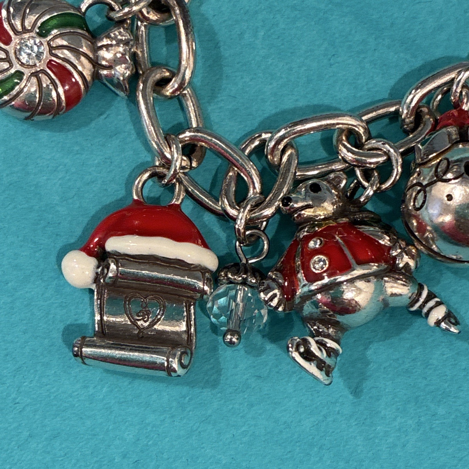 NEW Brighton Silver Plated Christmas Holiday Charm Bracelet JB3362