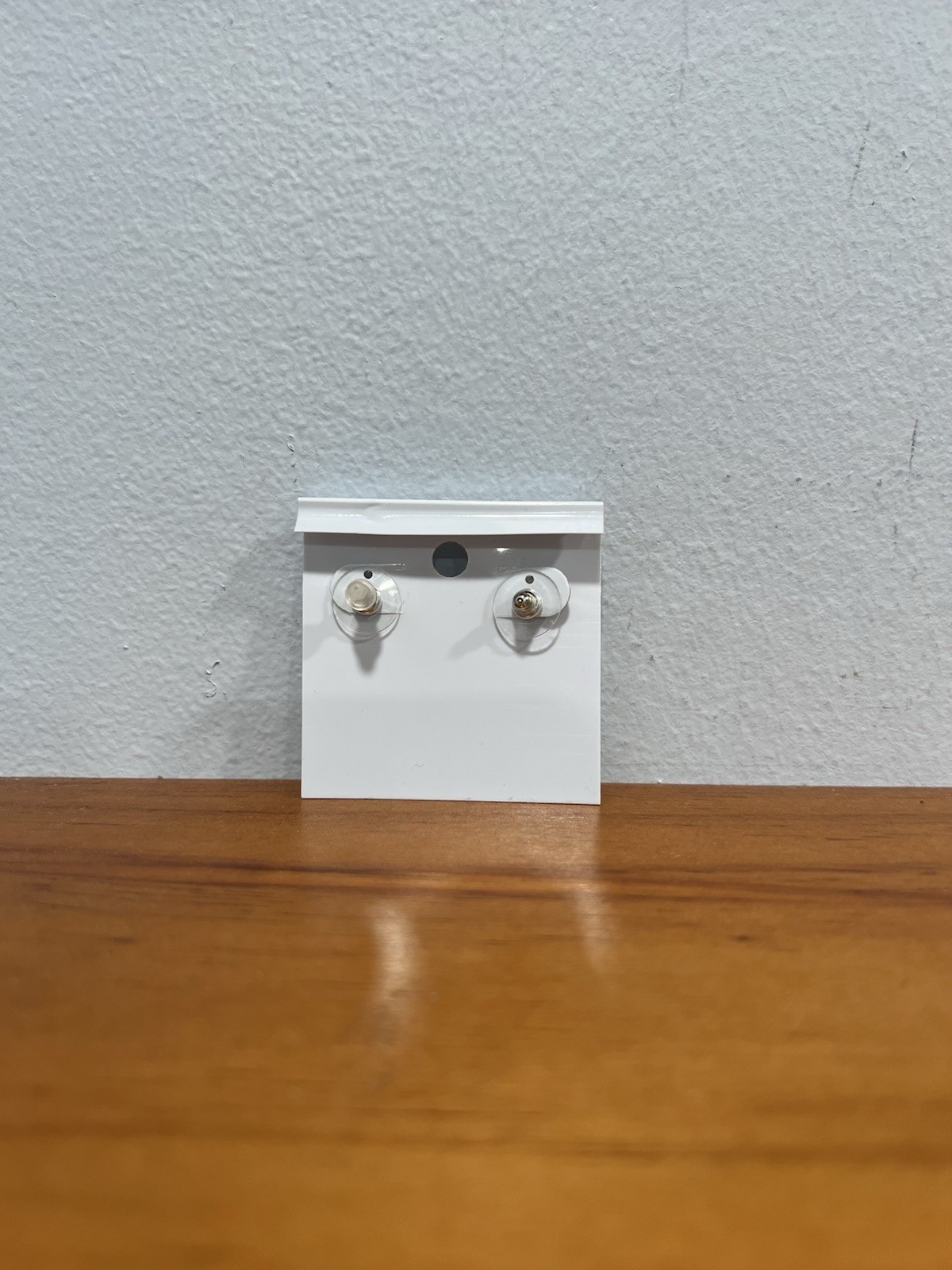 Heart Silver Tone Rhinestone Stud Earrings Lead Compliant Love BRAND NEW