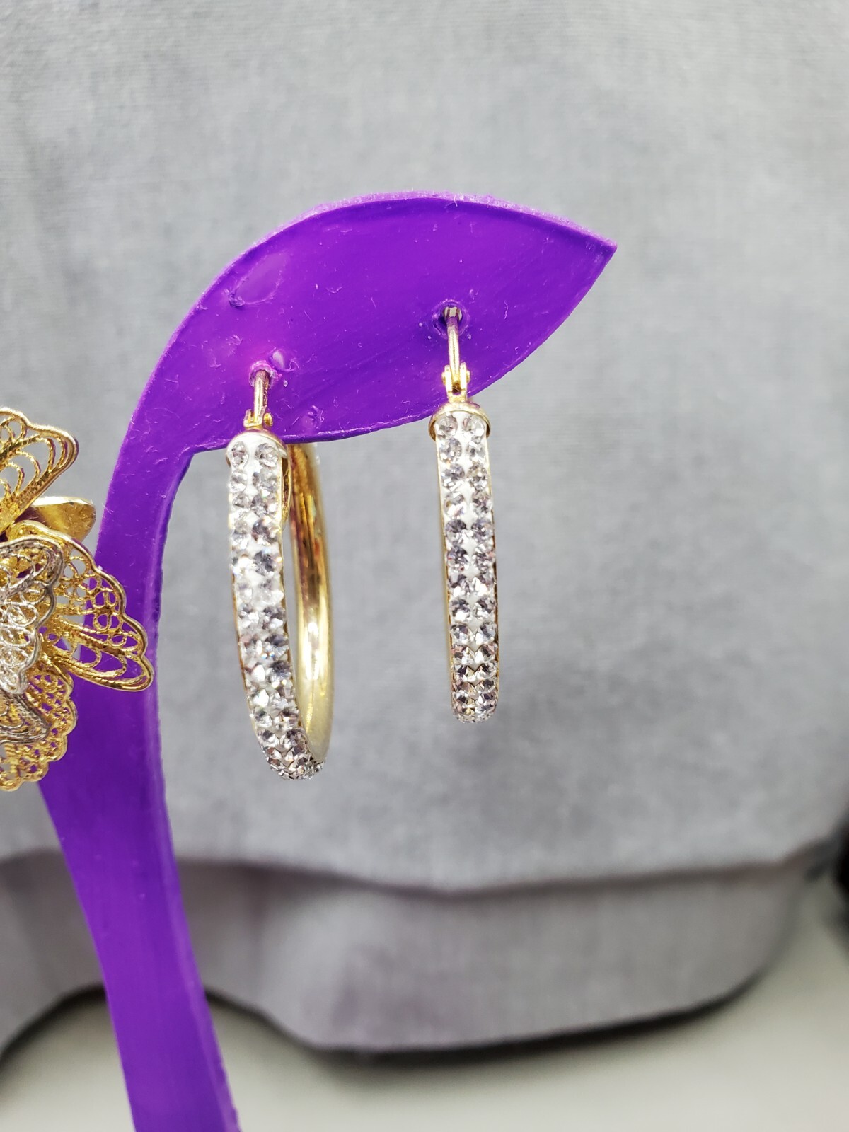 Vintage Set Of Jordan Mom 925 & Beautiful 925 Silver & Gold Filigree Earrings.