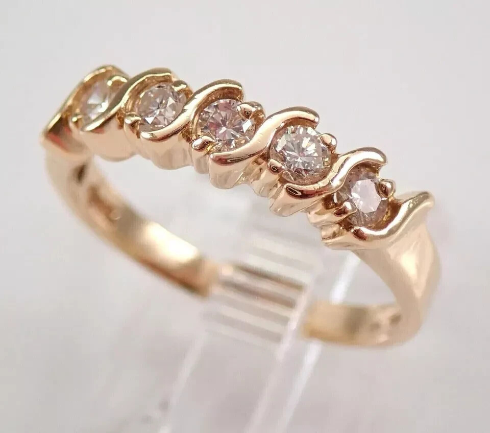 2.20 Ct Round Simulated Diamond Engagement Pretty Band Ring 14k Rose Gold Plated