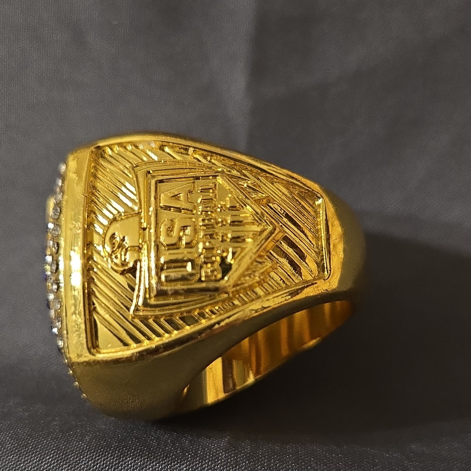 USA Softball National Qualifier Championship Ring Gold Tone Engraved