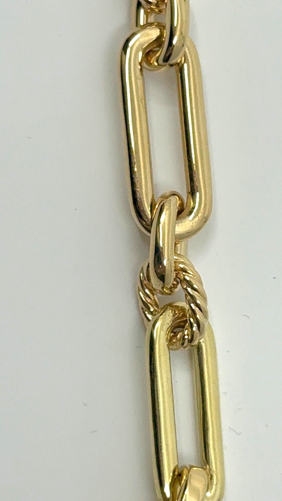 David Yurman Women’s Lexington Chain Bracelet in 18K Yellow Gold with Diamonds