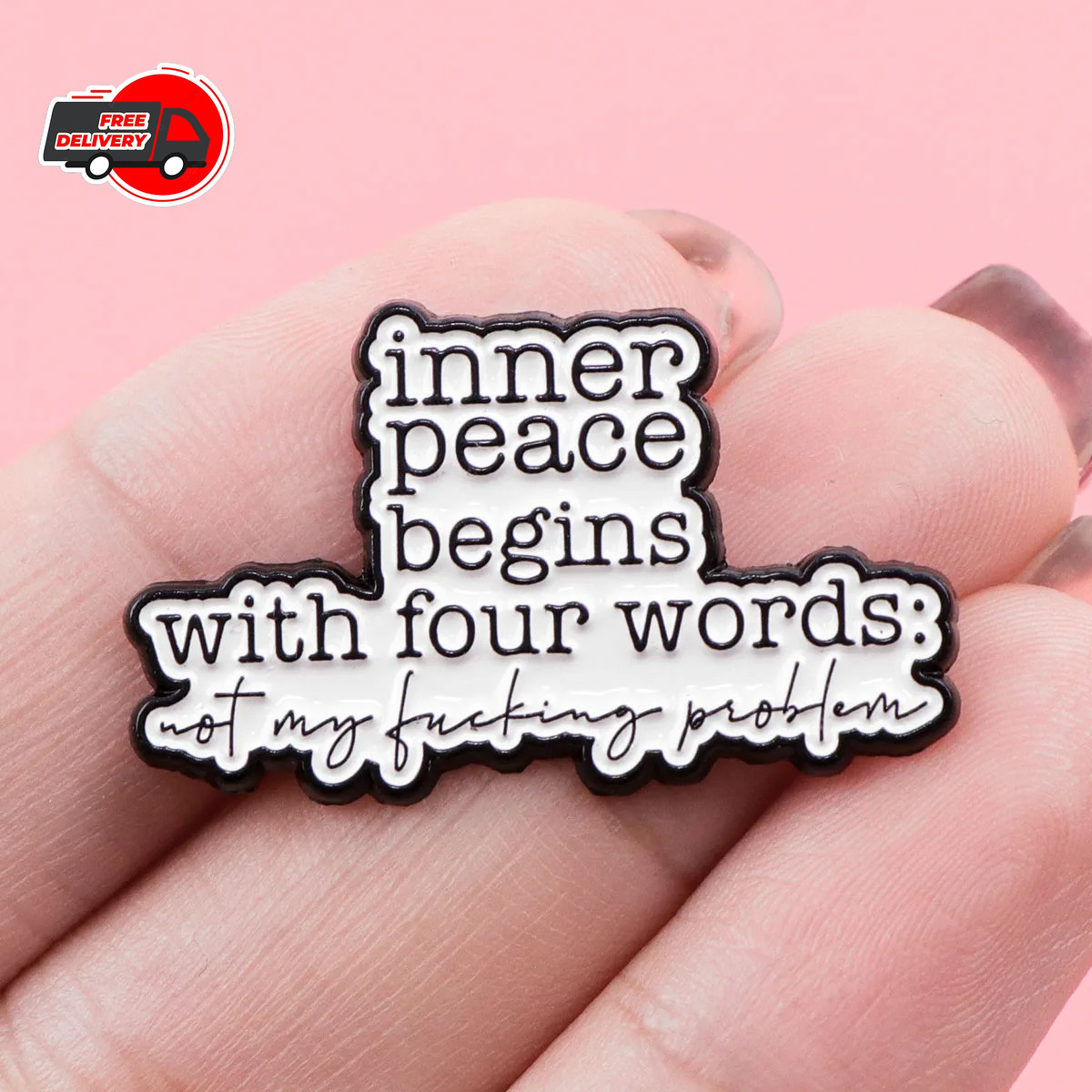 Funny Quote Enamel Pin Metal Brooch Badge Backpack Accessory Gift Jewelry