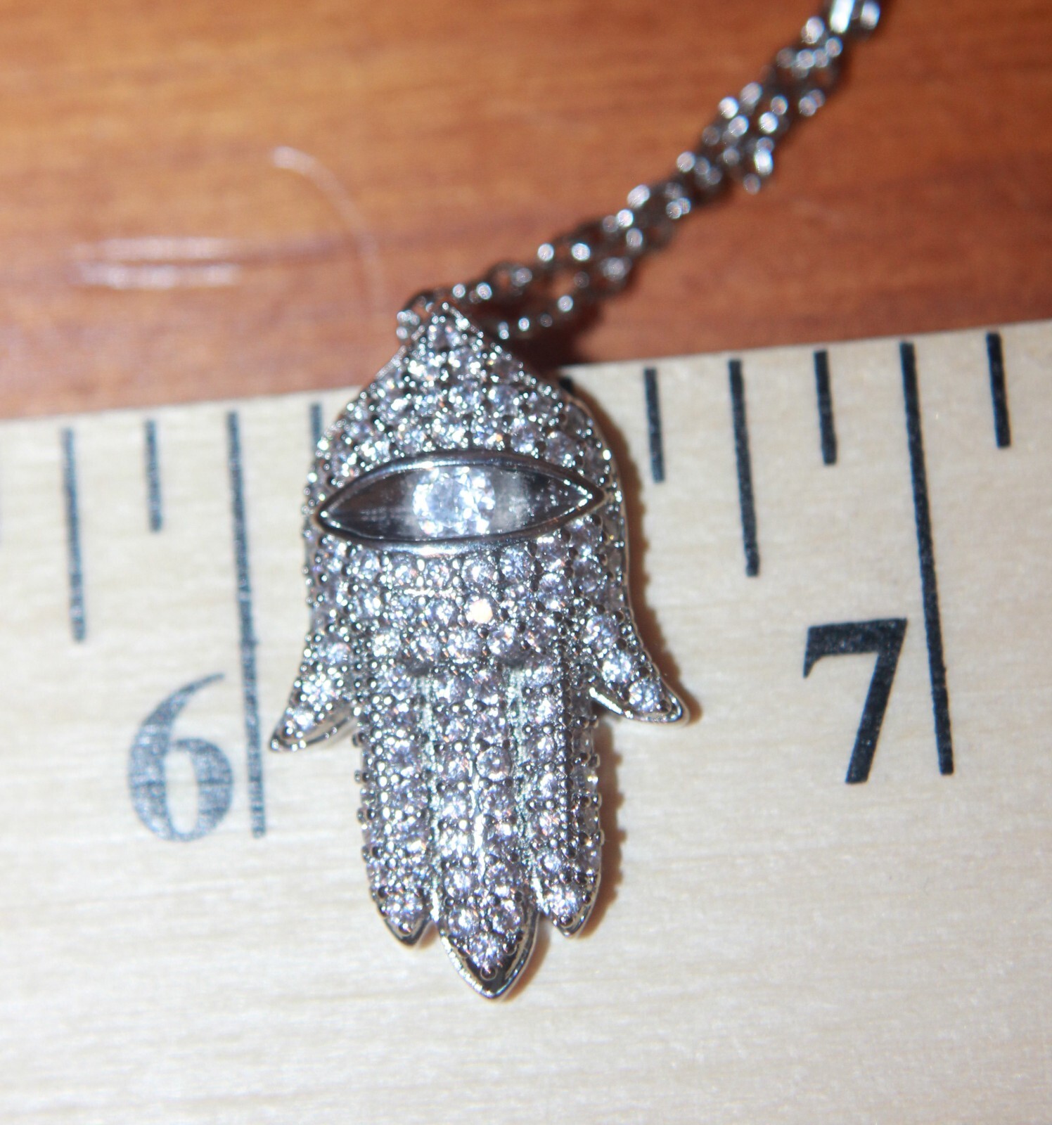 fashion zirconia topaz resin silver plate necklace pendant casual evening