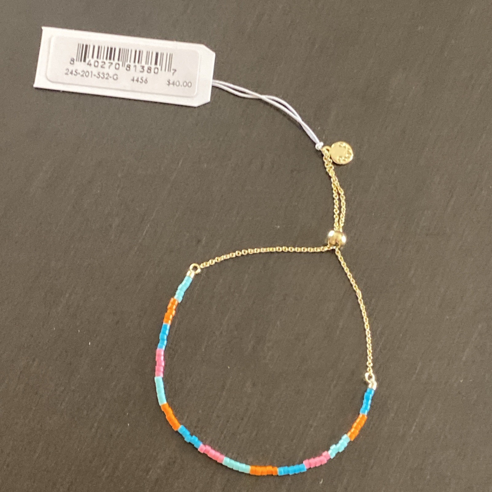 Gorjana Miami Gigi Stripe Adjustable Bracelet 245-201-532-G