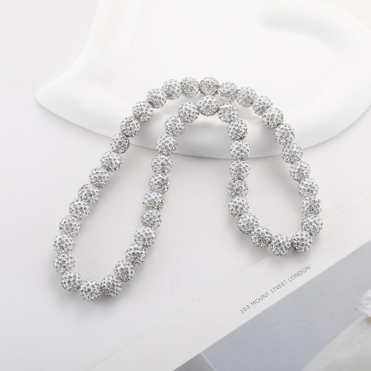 Baseball Beaded Chain Necklace for Men,Bling Ice Collection Baseball Necklace Gi
